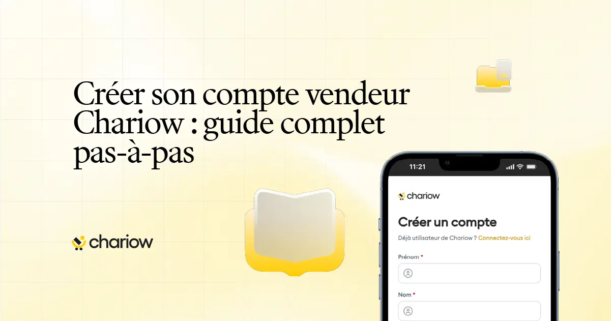 Créer son compte vendeur Chariow - guide complet pas-à-pas